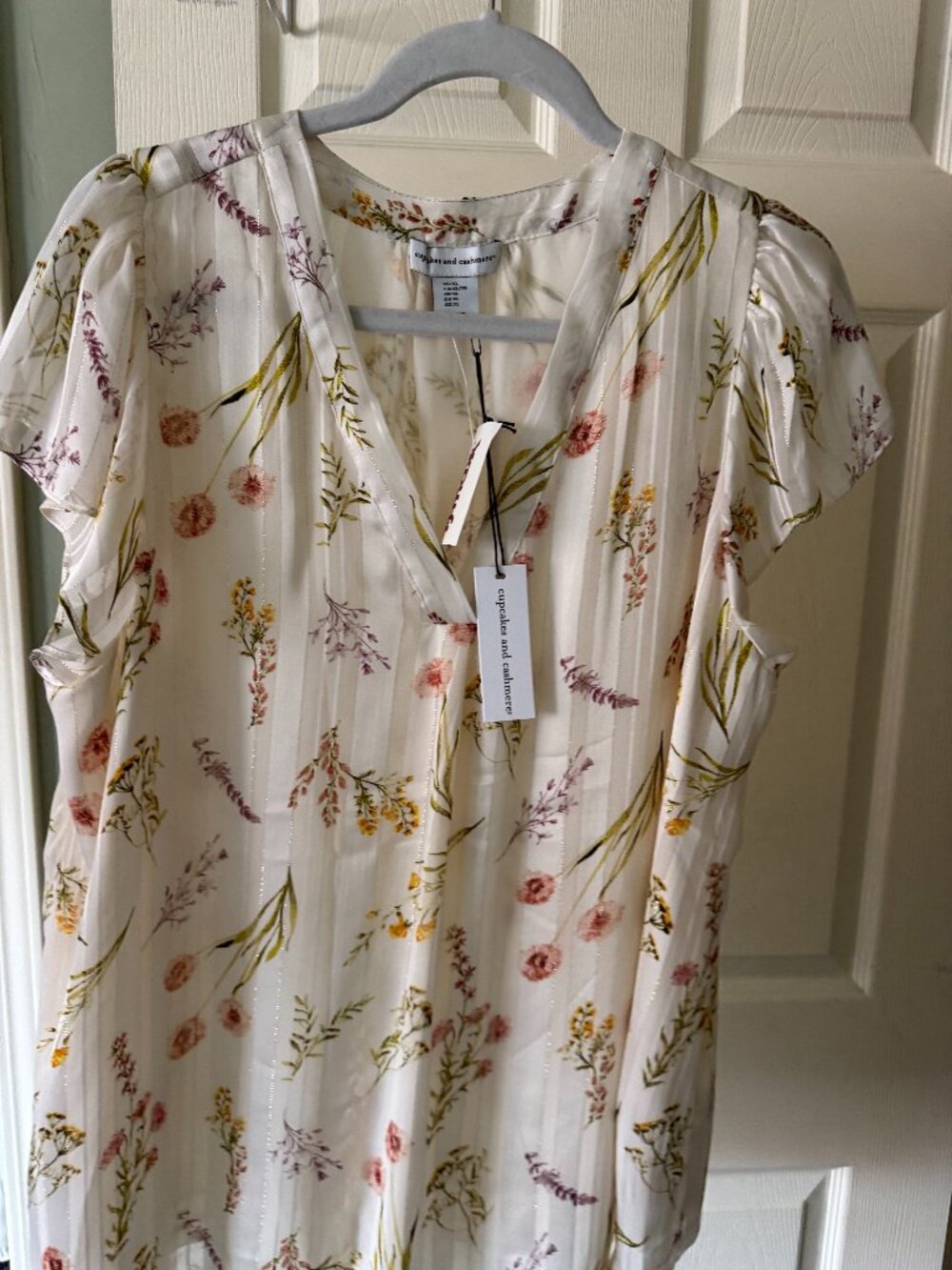 Floral Cupcake & Cashmere Top